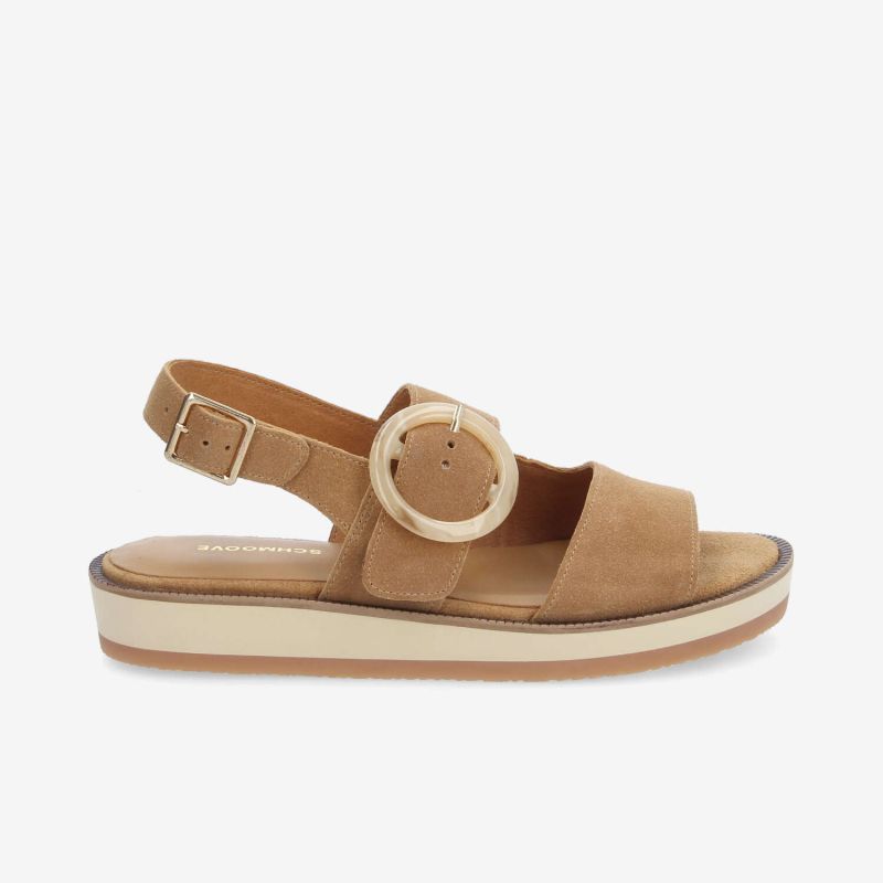 SIGUI SANDALE W - SUEDE - MARRON CLAIR